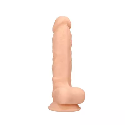 Дилдо от силикон с тестиси - 17,8 cm