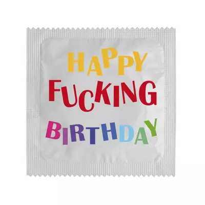 Презерватив Happy fucking birthday