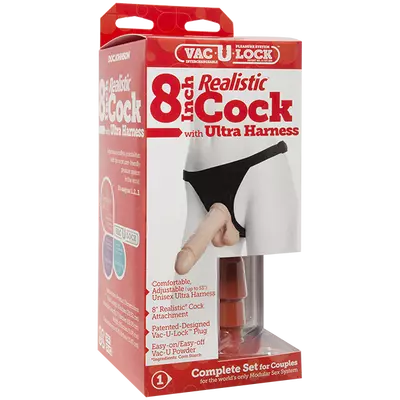 Унисекс пенис колан "Realistic® Cock" 19 см.